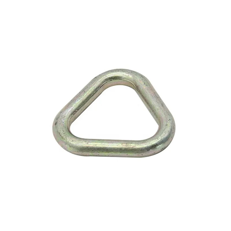 RY Factory Wholesale Forged Galvanized Steel Winch 2 inch Strap Delta Ring/Triangle Lashing Ring for Towing Belt Chain