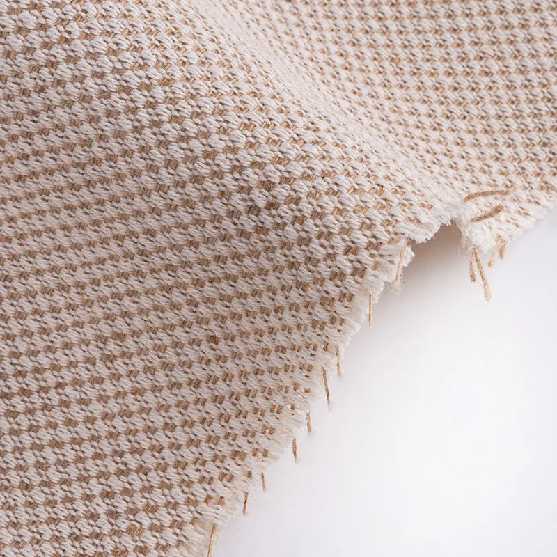Cheap 55% Jute 45% Cotton Hemp Fabric Bag Hessian Burlap Linen Fiber Canvas Cotton Woven Jute Sofa Cotton Fabric