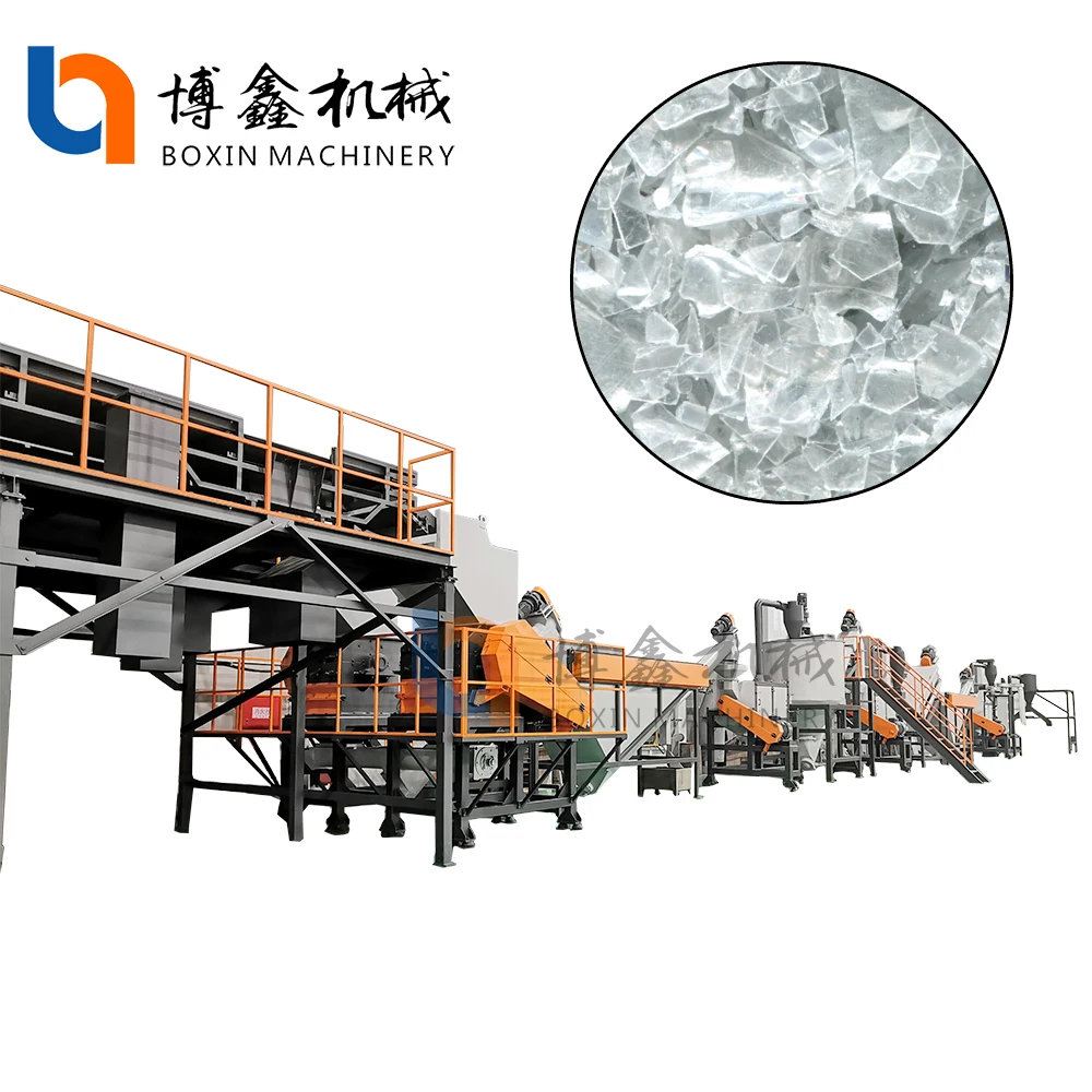 Plastic Waste recycling machine pet bottles automatic for PET