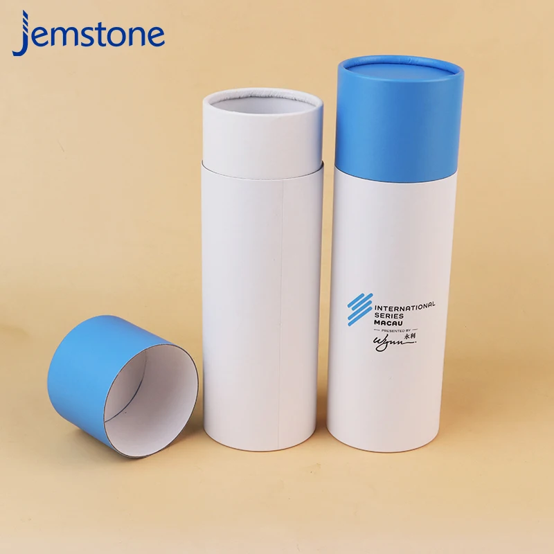 Recyclable Custom Free Design Kraft Paper Tube Sock Towel Storage Containers Cylinder Packaging