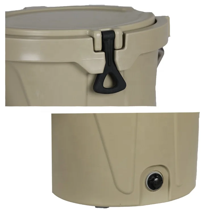 High quality 5 Gallon round standing ice chest hard plastic cooler water cooler bucket