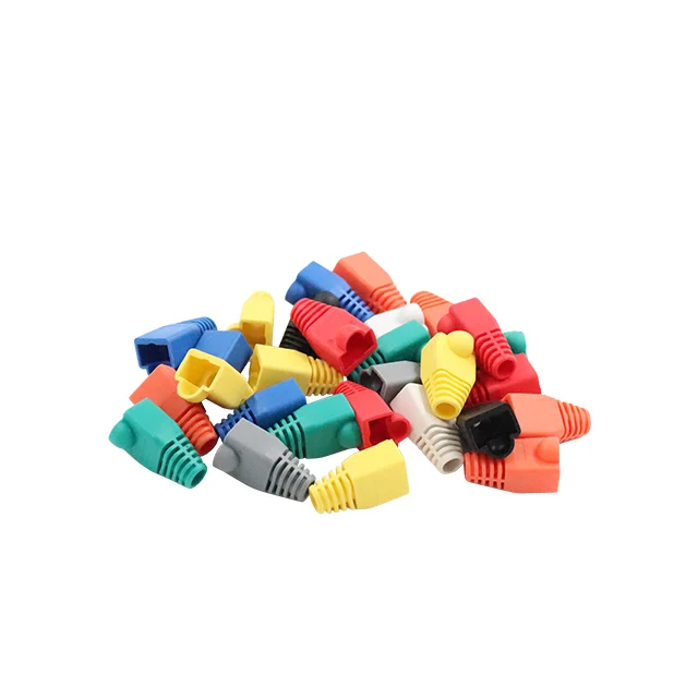 Цветные сапоги rj11 rj45 с рукавами для Cat5e Cat6 сеть 8P8C модульный штекер
