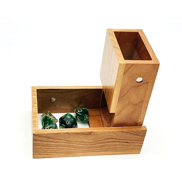  Fold Up Dice Tower Dungeon and Dragons wooden dnd dice