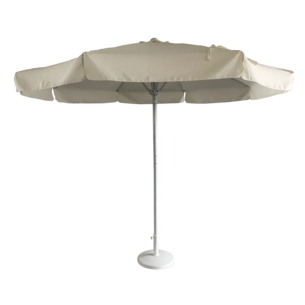 Открытый сад 3 м прямой полюс Алюминиевый солнцезащитный зонтик