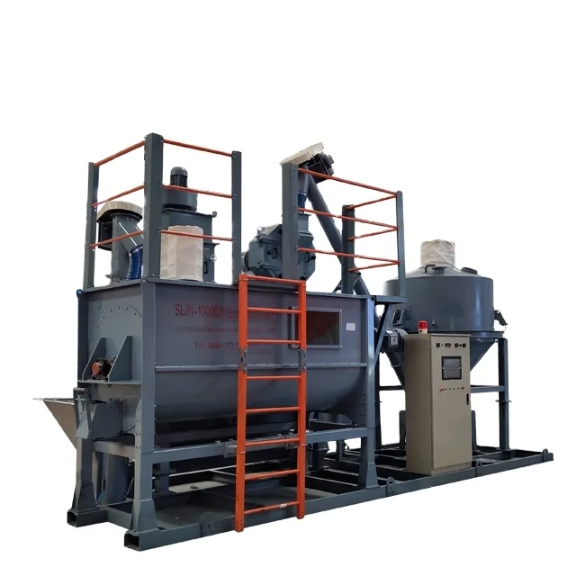 Factory direct sale Poultry Feed Complete Production Line/Cattle, chicken, pig feed production machinery feed mixer grinder