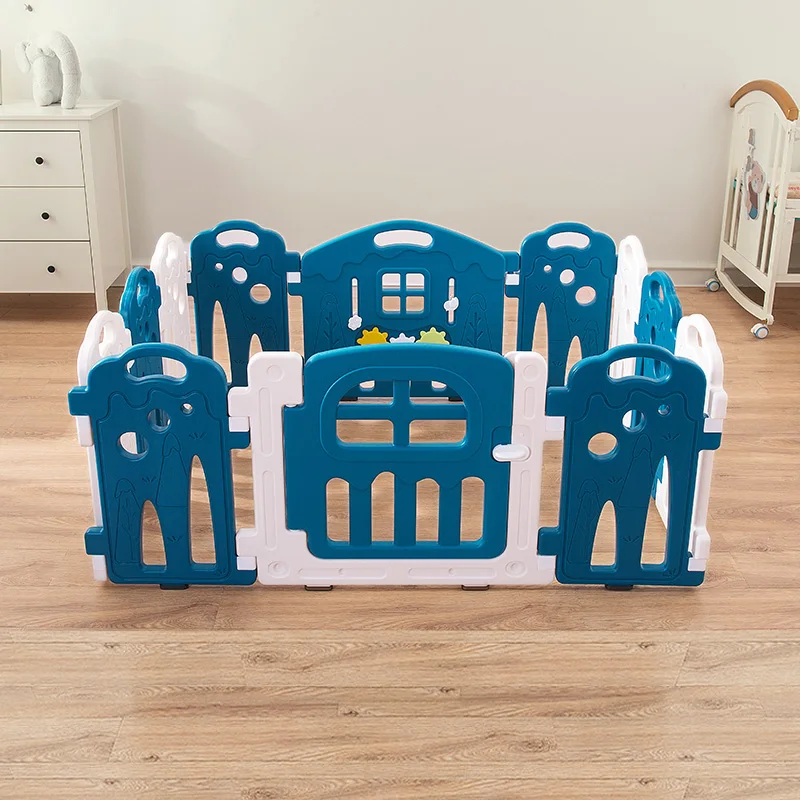 
Hot Sale Children Plastic Play Fence Safety Baby Round Playpen Indoor 