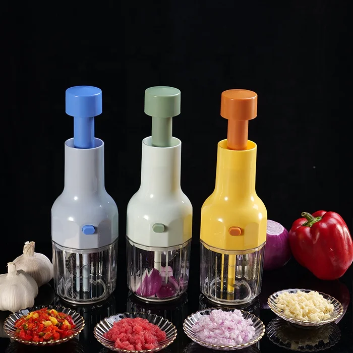 Fruits Vegetables Press Manual Garlic Onions Pepper Cutter Mini Food Processor Slicer Chopper Kitchen Tool