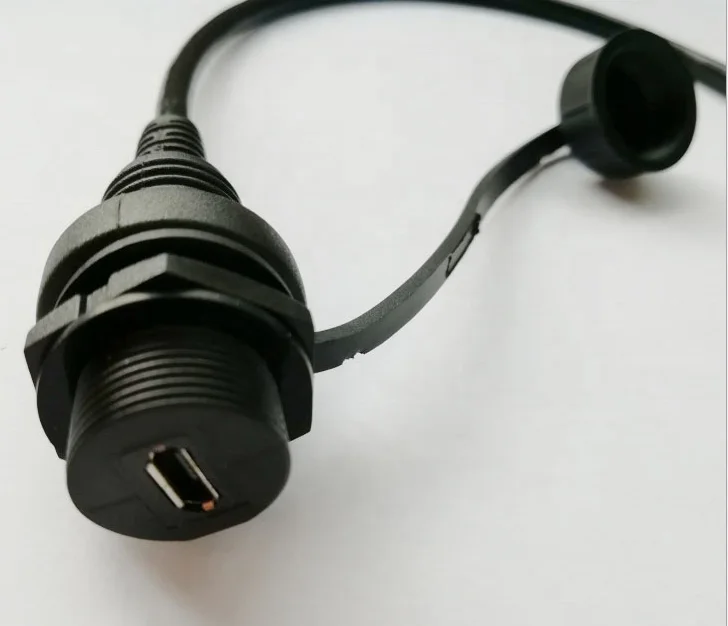 IP67 водонепроницаемый коннектор для кабеля 30 см 1m 3ft Micro-USB 5pin Мужской к женскому удлинитель кабеля