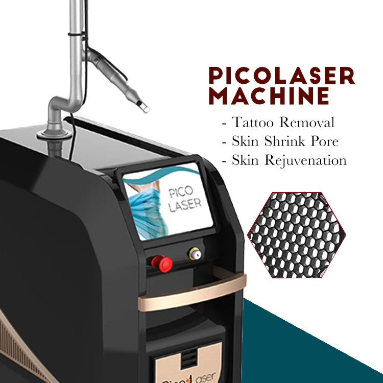 ISO13485 pico 450ps Laser q switched nd yag laser 1064nm 532nm 755nm Tattoo Removal Picosecond Laser Machine