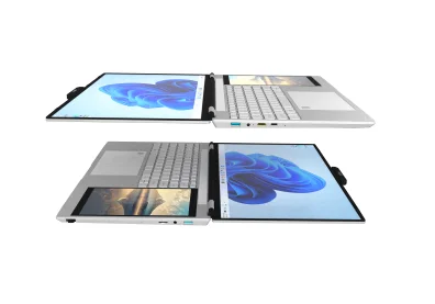 Low price hot sale personal and home dual-screen laptop 15.6-inch + 7-inch business office learning education gaming laptop