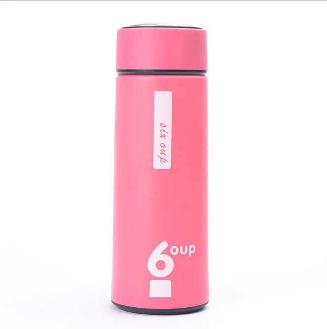 Hot Sale 450ml Creative Straight Insulated Glass Bottle Portable Outdoor Traveling Student Advertising Cup