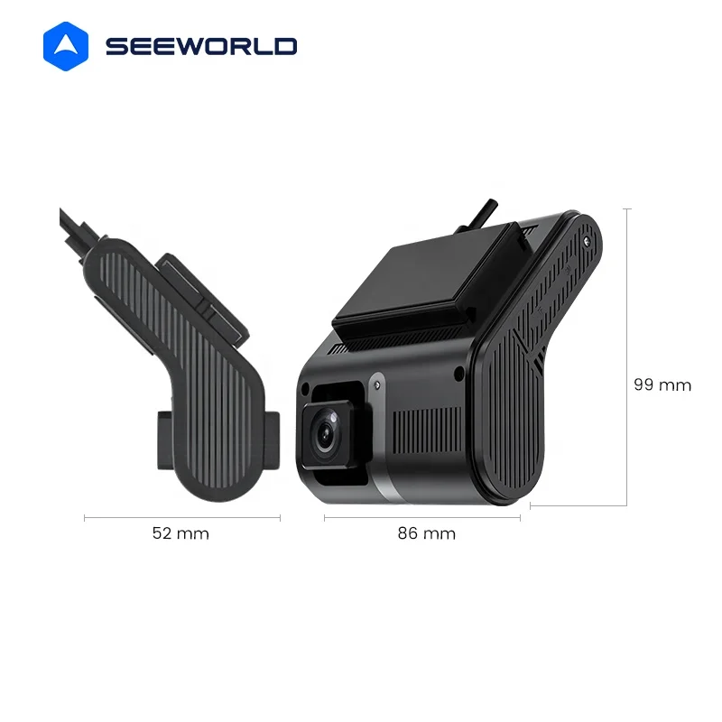 2 Channel Front and Rear Dash Camera with GPS Tracking 4G Car Camera Car Wide Angle DVR Support Live View