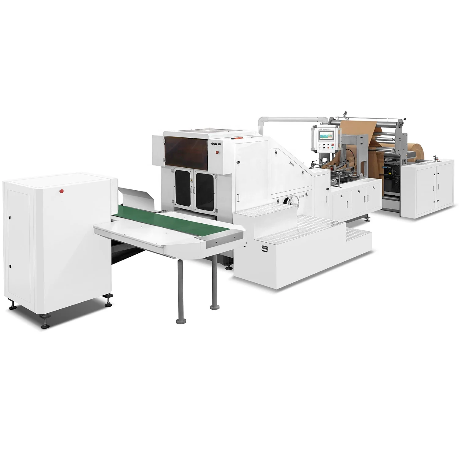 2024 Square Bottom Kraft Shopping Paper Bag Machine with Double Layer