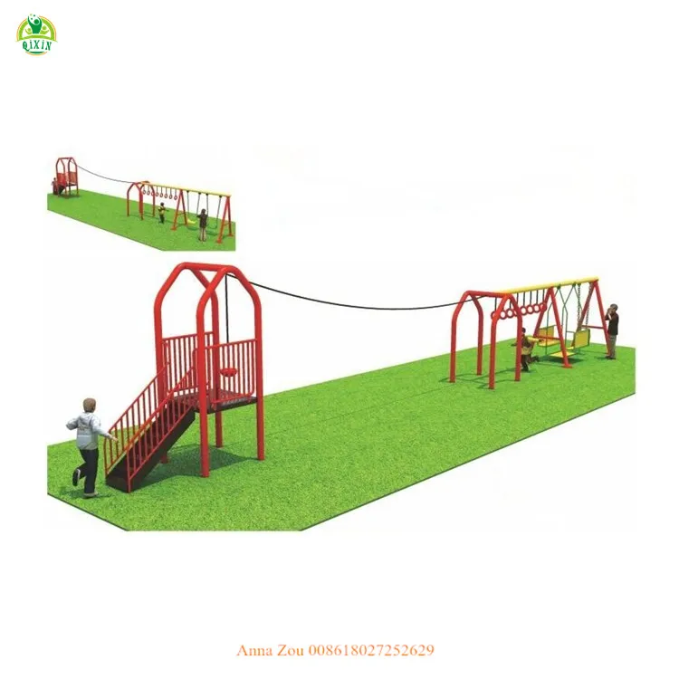 Safety Zipline Outdoor Adventure Equipment Children Playground Toy for Sales