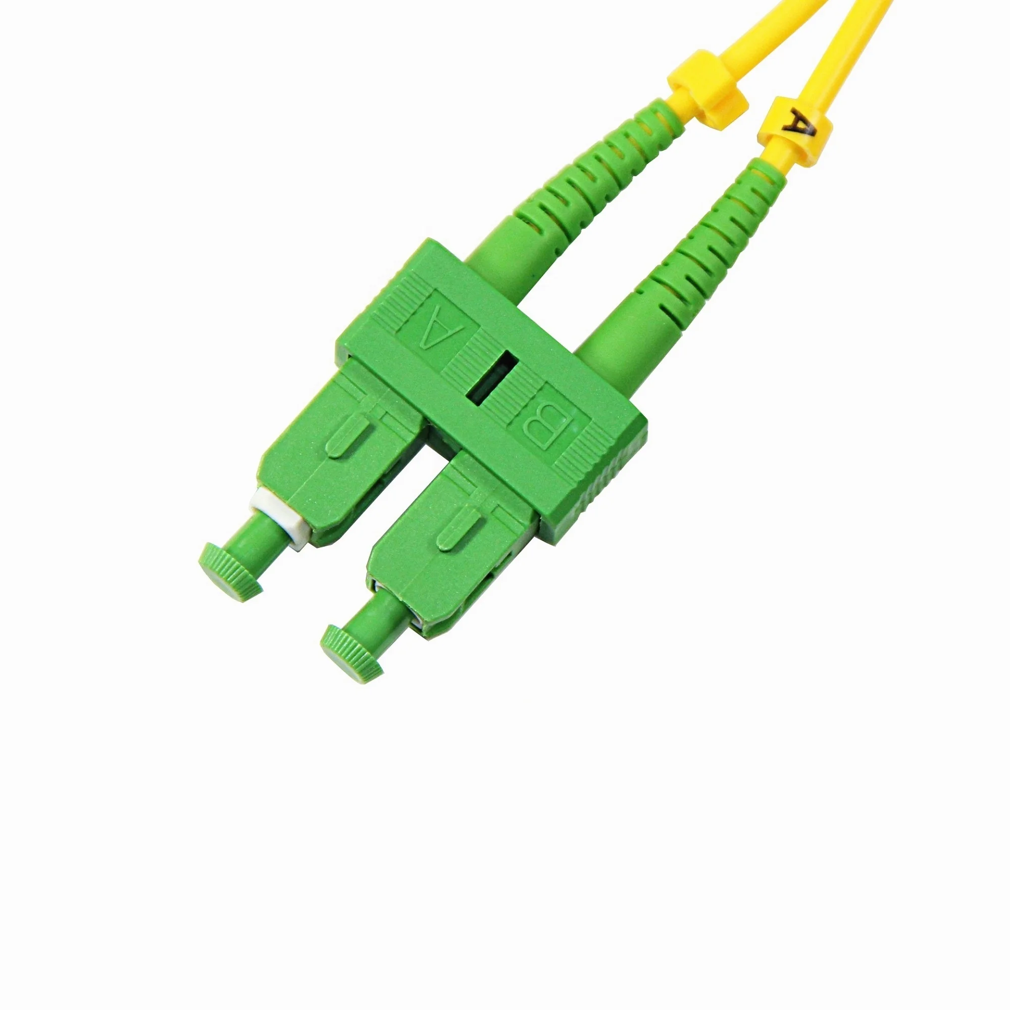 1.5m sc lc fc st upc apc connector SM9/125 2.0 mm duplex sc apc to sc apc outdoor fiber patch cord