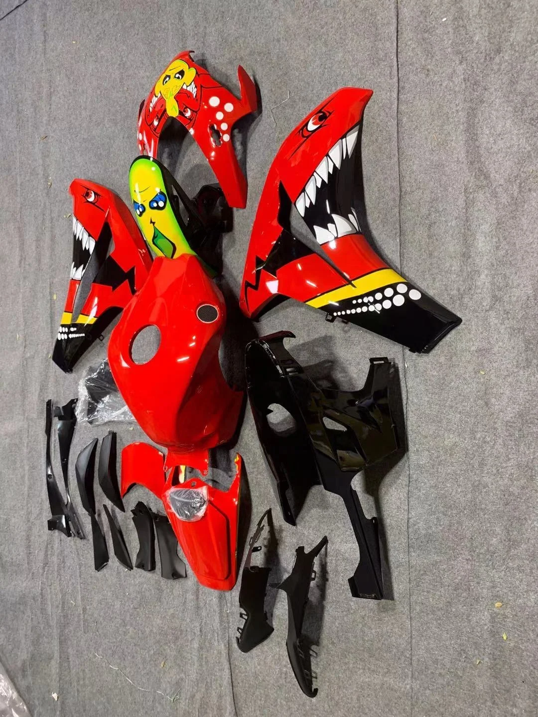 2022 год WHSC красные Мультяшные окрашенные Мотоциклетные аксессуары для HONDA CBR1000RR 2008 2009 2010 2011 08 09 10 11 системы кузова мотоцикла