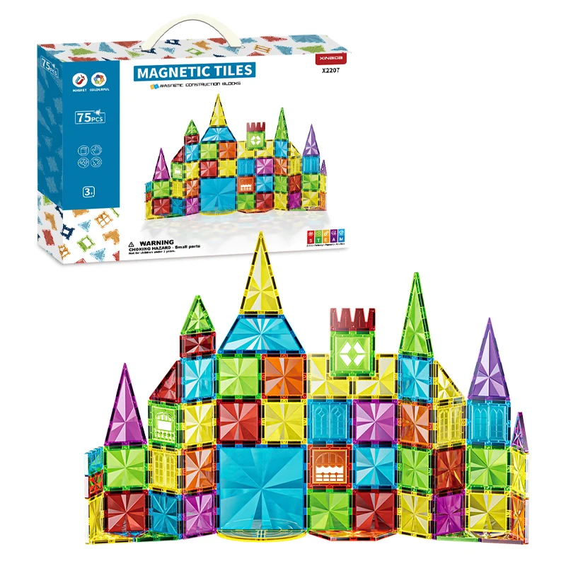 Educational Magnetic Toys 3D Construction Magnet Building Blocks Sets Magnetic Tiles for kids
