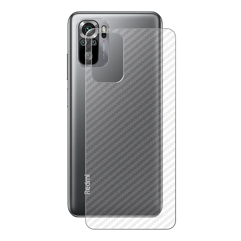 Matte Carbon Fiber Back Film Back Cover Protective Film For Redmi note 11 11T 11S  10S 10 pro max 4G 5G Global