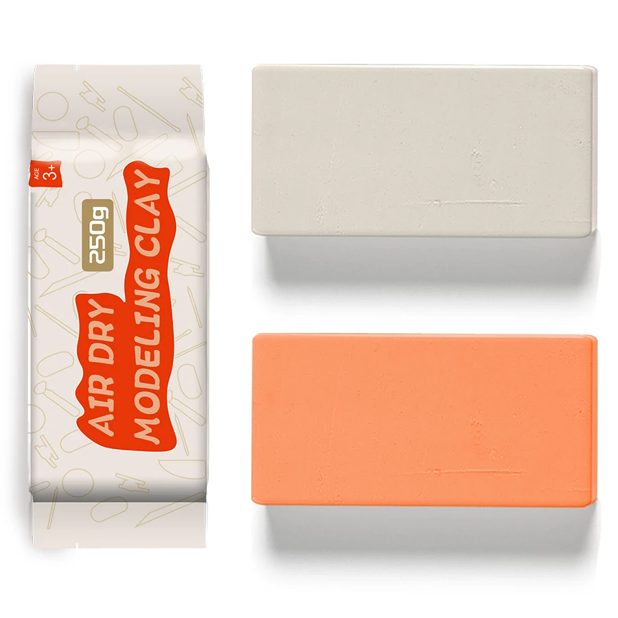 High Quality 250g Air-Dry White Clay All Natural Moulding Playdough & Slime for Creative Art Projects