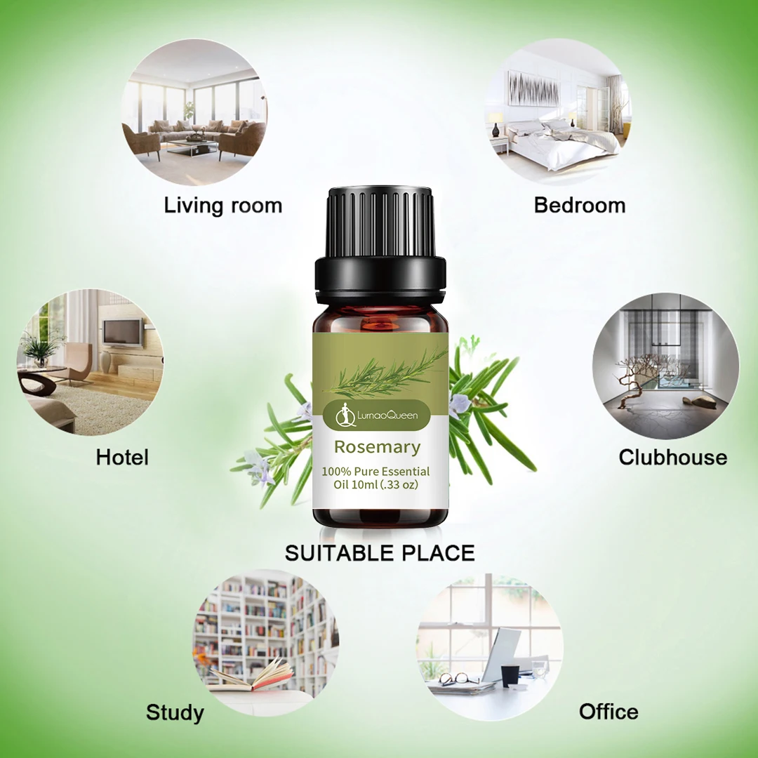 Rosemaryd natural essential oil nourishes hair roots and reduces greasy feeling essential oil