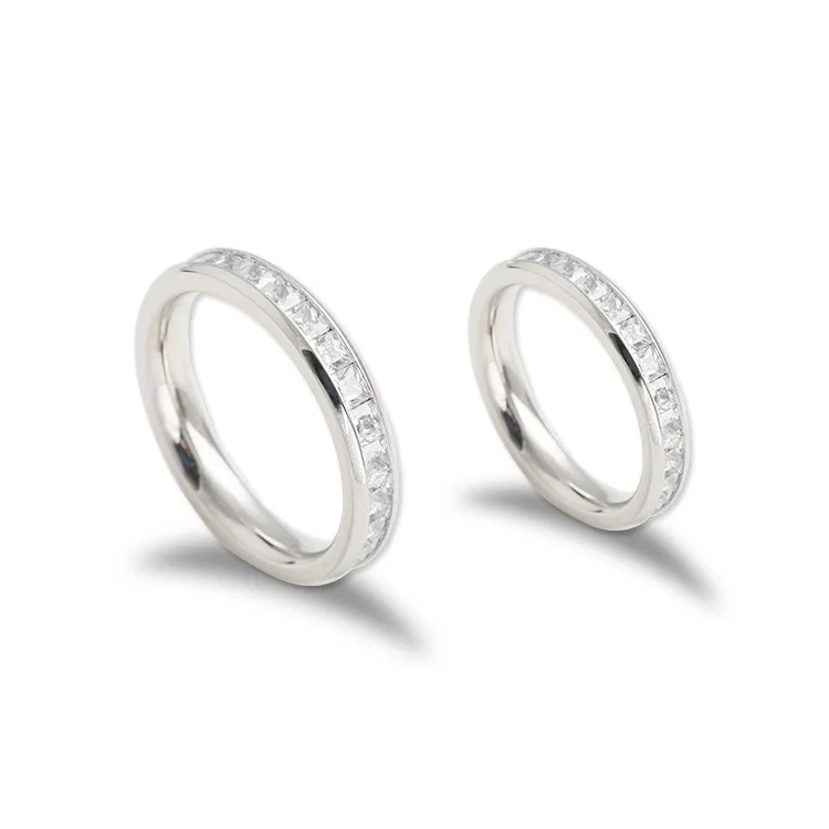 2020 светящееся серебряное циркониевое кольцо для женщин и мужчин кольцо для влюбленных подарок на день Святого Валентина ювелирные изделия титана обручальное кольцо тонкое