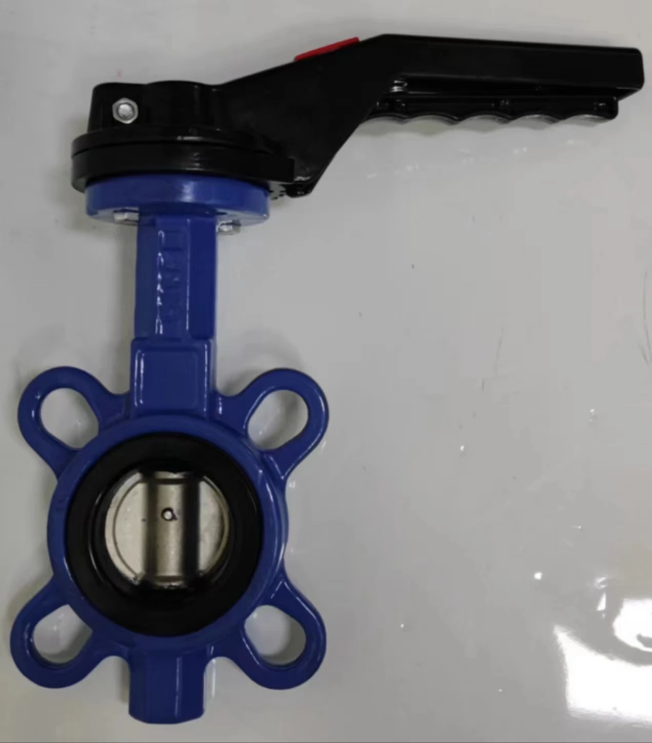 Aluminum alloy handle EPDM rubber 304 valve plate to clamp disc butterfly valve
