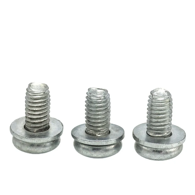 Fastener Hardware M4x8 Carbon Steel Phillips Pan Head Combination Screws with Serrated Lock Washer
