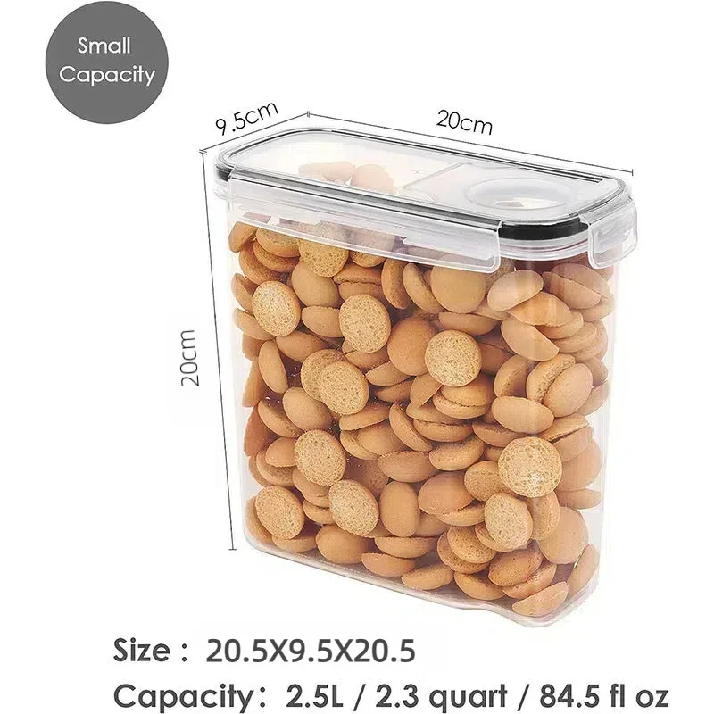 Customized Plastic Grain Storage Tank 4 Piece Cerela Organizer Dispenser