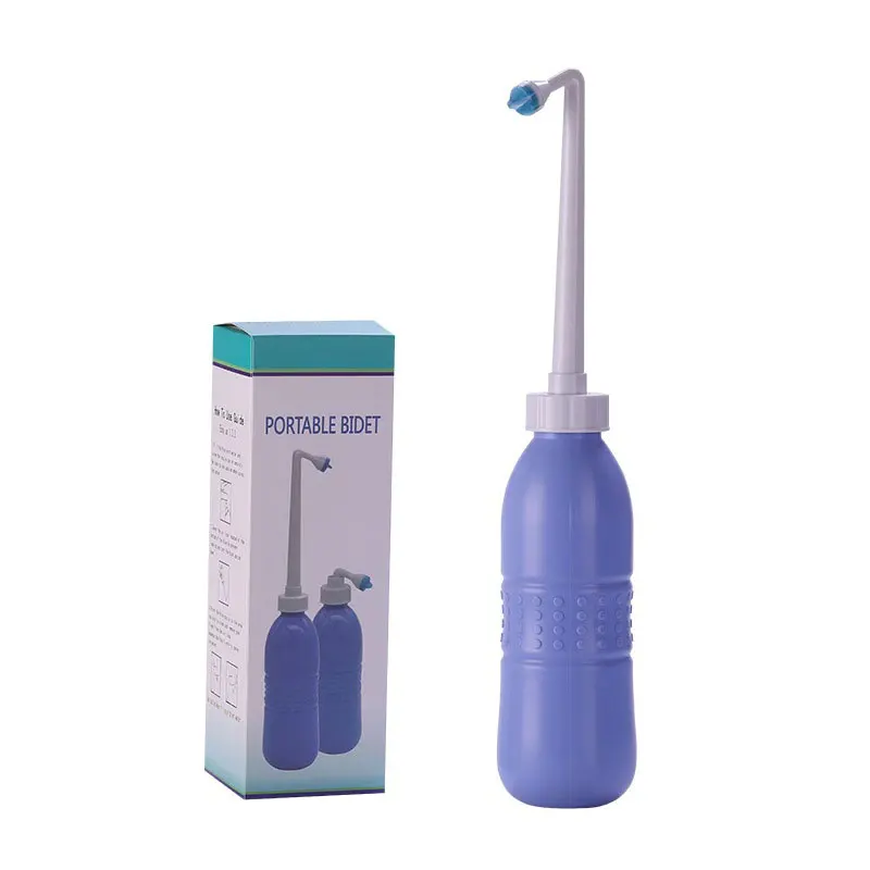 Manual bidet 650ML Personal Handheld Travel Portable Bidet Butt Washer Retractable Postpartum Peri Bottle Portable Travel Bidet