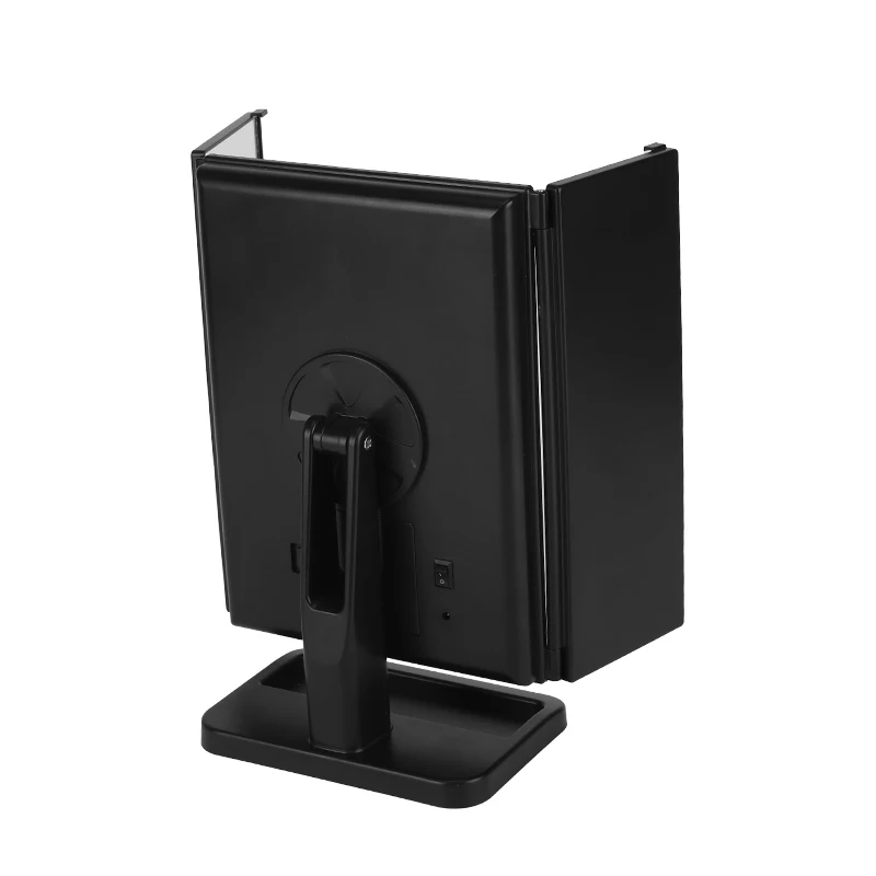 Amazon Top Wholesale Makeup Mirror Vanity Mirror Magnification Lighted Makeup Mirror with Lights, 2X 3X 10X Silver Plastic