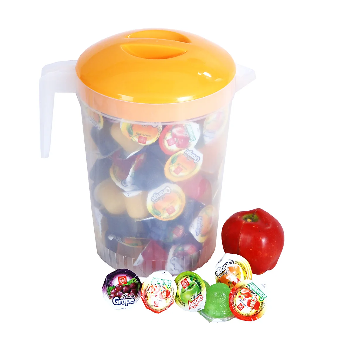 Sweet taste 16g fruit flavor jelly cup hot selling jelly fruit cup jelly pudding cup