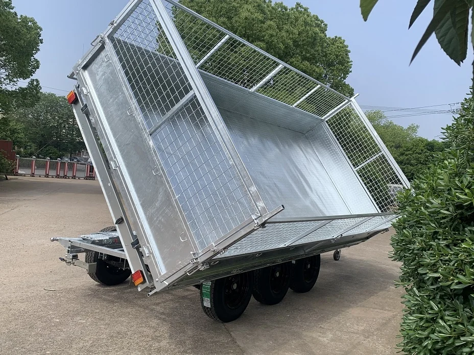 4500 кг 16x7 трехосный многоцелевой грузовик с гидравлическим боковым самосвальным