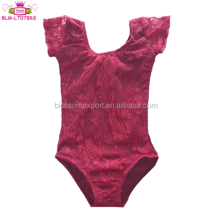 Infant Toddler Long Sleeve Solid White Lace Overlay Leotard For Baby Girls Clothes Lace And Cotton Lined Romper Bodysuit