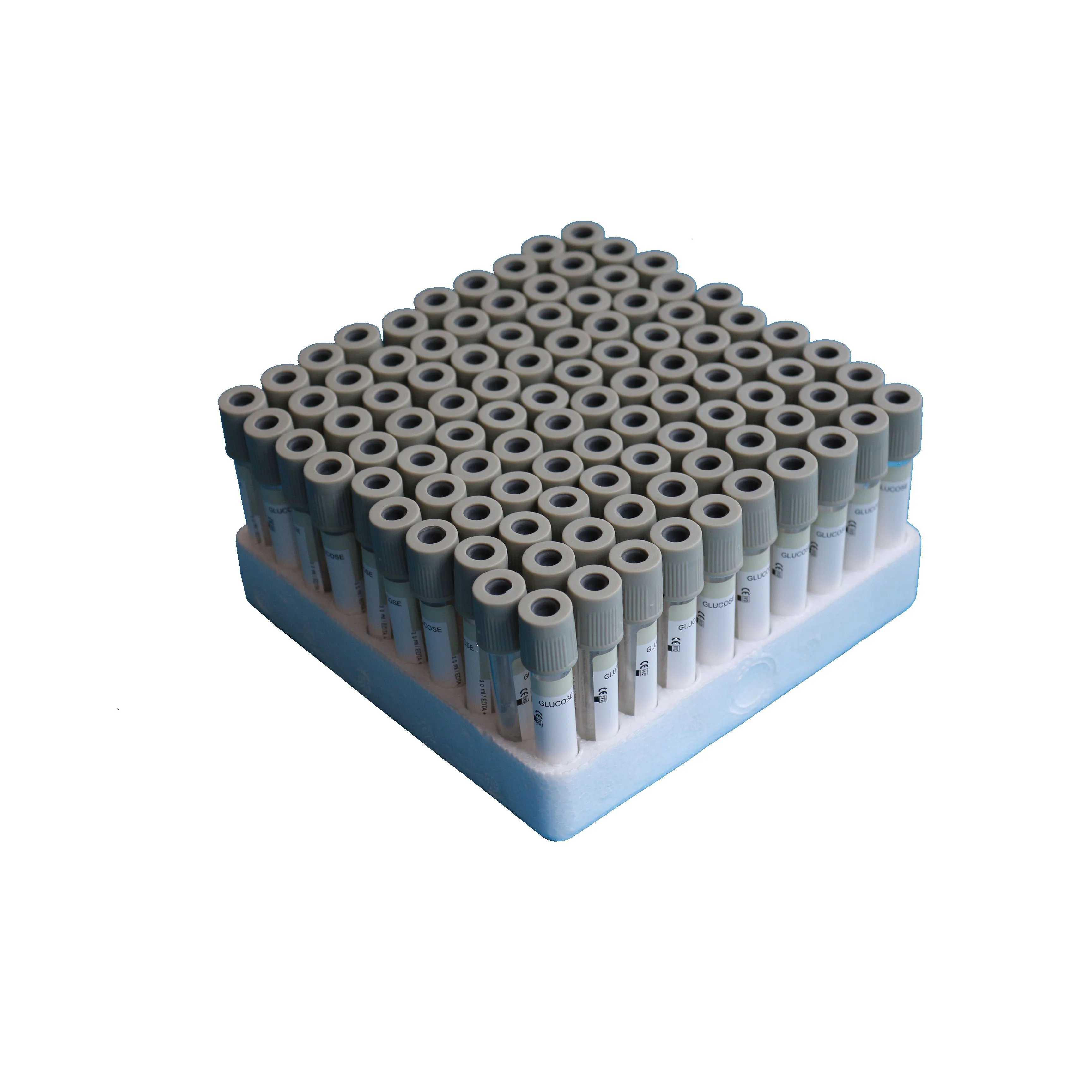 Low price medical disposable glucose grey head blood collection tube