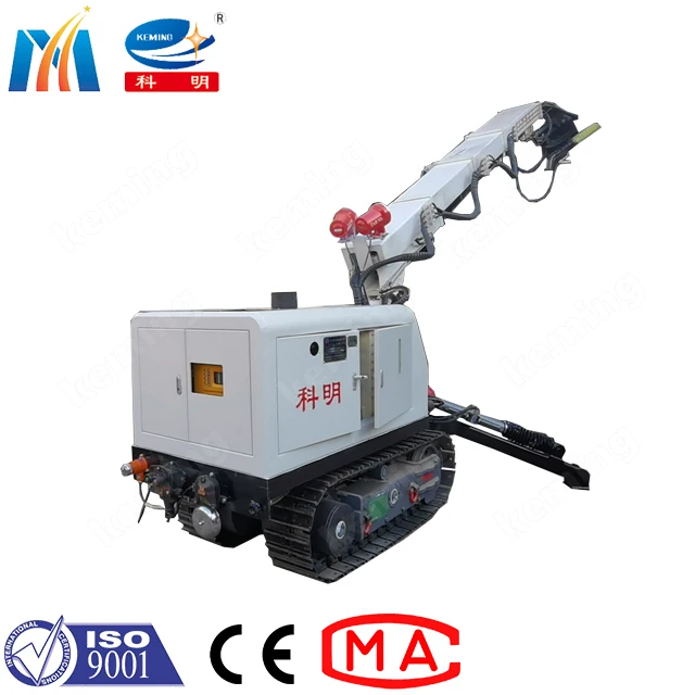 360 degree concrete spraying 6m height spraying arm concrete shotcrete robot with remote control