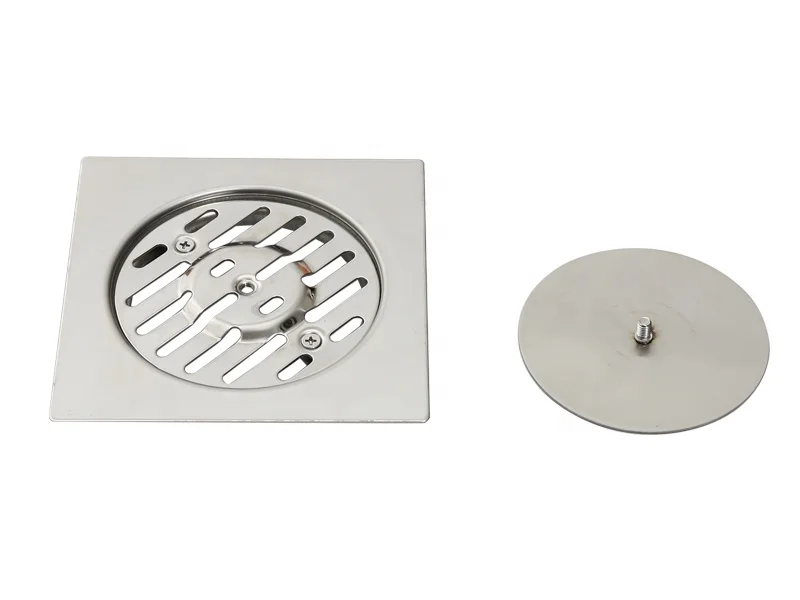 High Quality 15*15CM 4Inch Outlet Rotating Cap Square Stainless Steel SS304 SS316 Floor Drain