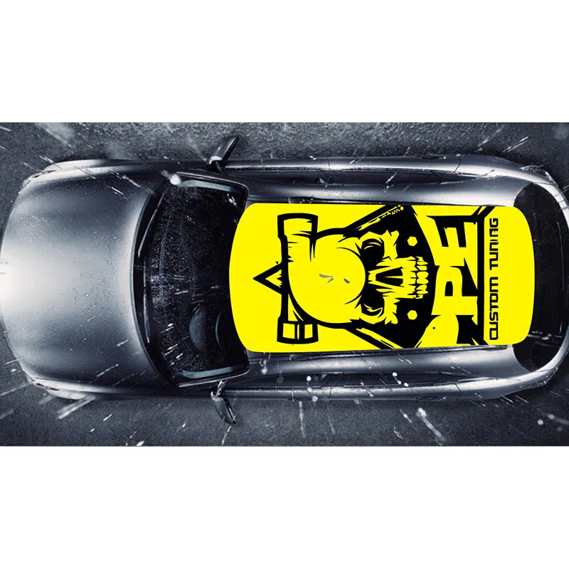 1 52x1 8 м индивидуальная печать на крыше автомобиля Виниловая наклейка украшение деформация виниловая пленка