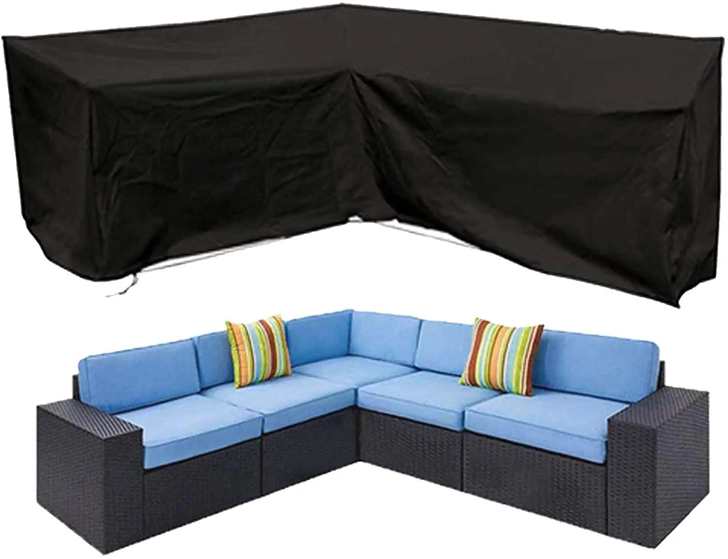 Водонепроницаемый чехол для дивана L-образной формы из полиэстера