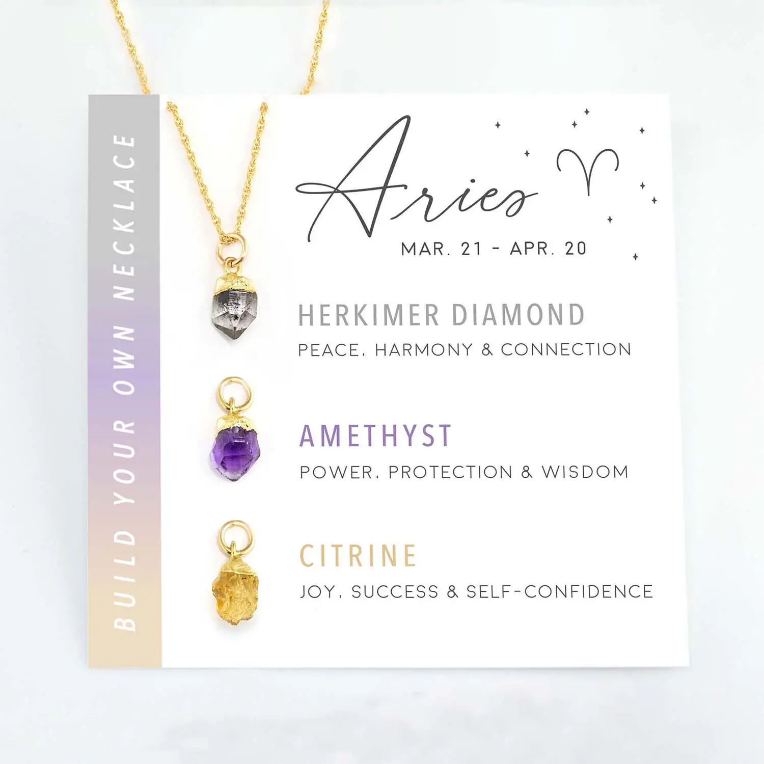 2024 Personalized Healing Crystal Gemstone Gold Plated Stainless Steel Fashion Jewelry Necklaces