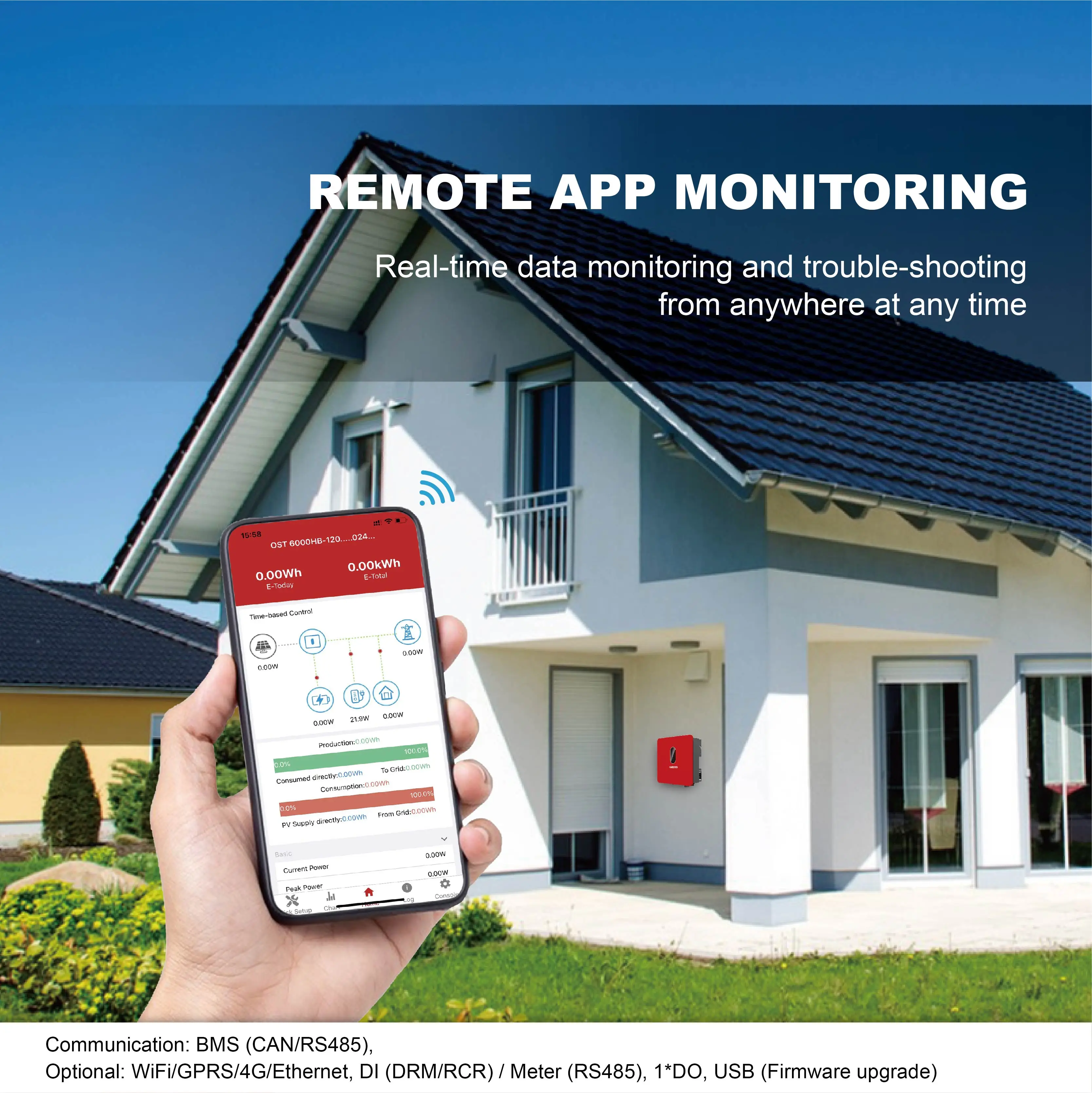 High Quality On Off Grid Inverter 5kw 6kw 8kw 10kw 3 phase hybrid inverter 2 MPPT growatt solar inverter