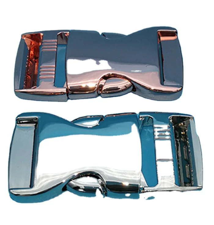 luxury Colorful rose gold 25mm big side release buckle, breakaway buckle zinc alloy clasp for paracord bracelet