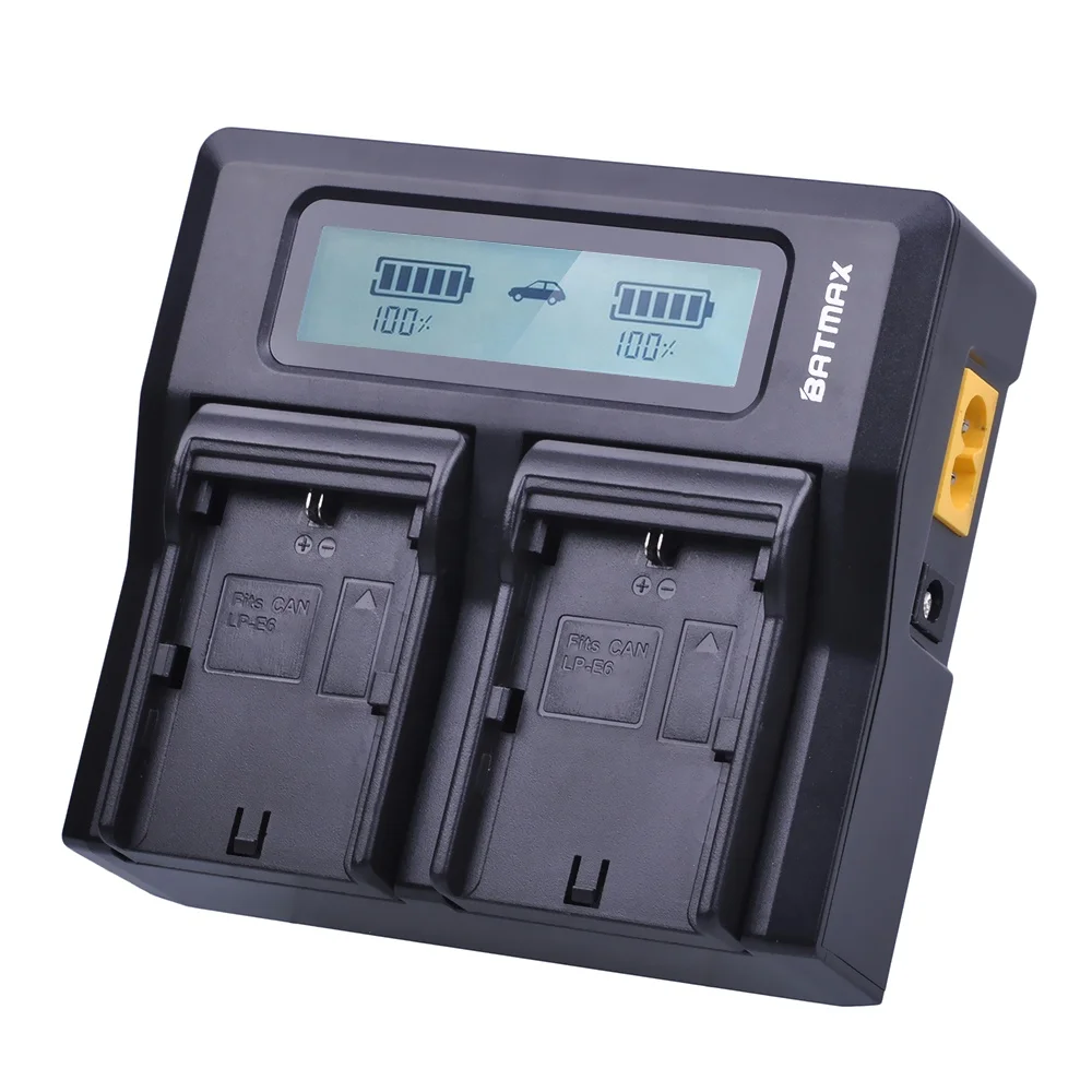 NEW LP E6 LPE6 LP-E6 E6N Battery Charger LCD FAST Charger For Canon EOS Mark II 5D Mark III 6D 7D 80D EOS 5DS R Camera battery