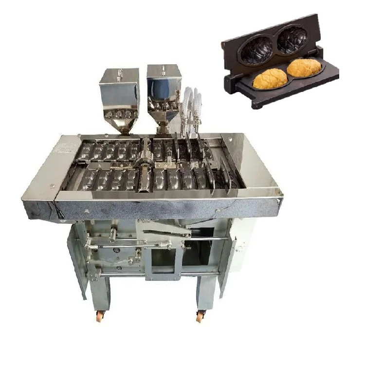 Fully automatic electric different shape fish walnut taiyaki waffle maker manju fun cake machine automatic cake baking machine