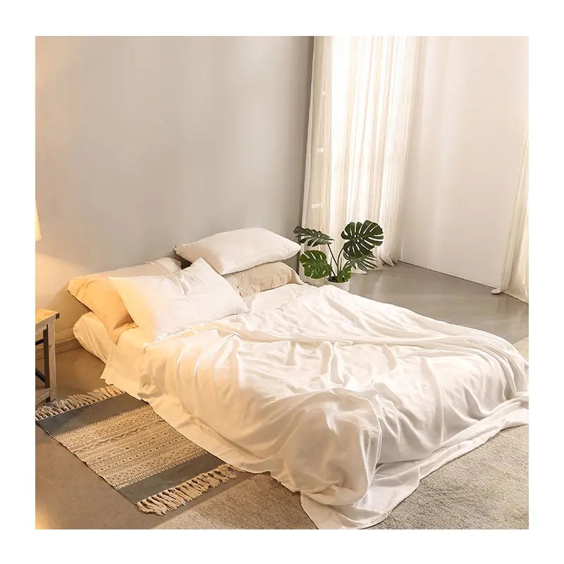 2024 Oeko-tex Grade bedding sets 7 pieces luxury french flax linen sheet set linen bed sheet set