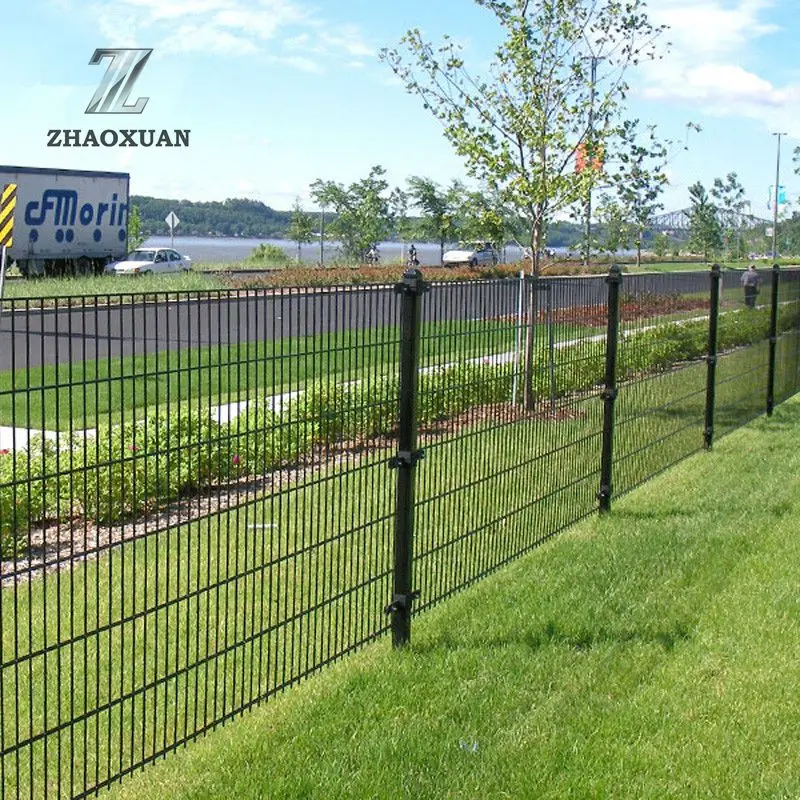 Factory Supply Galvanized Powder Coated 8/6/8 6/5/6 Double Rod Mat Fence Panels For Sale
