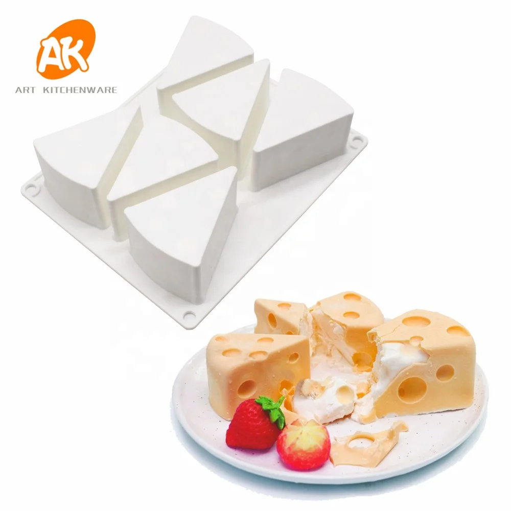 AK Non-stick Cheese 3D Silicone Mousse Molds Soap Mould Cake Decorating Baking Tools for Bakery Chocolate Soap Mold