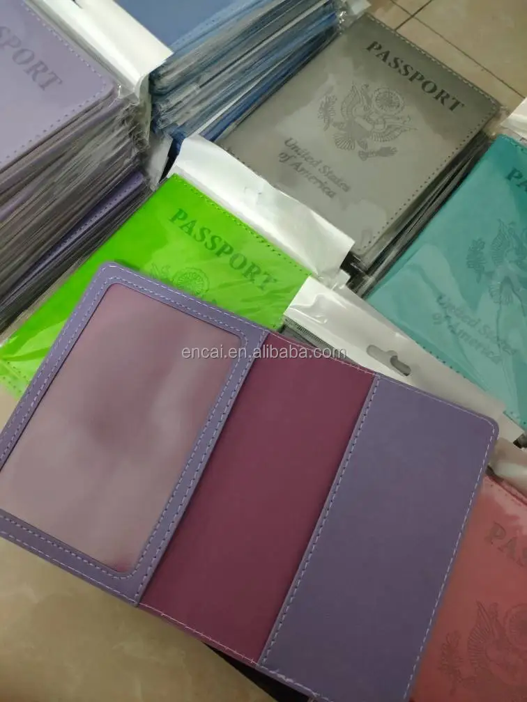 USA Passport Holder with Card Slot Waterproof PU Leather Passport Case Ultra Slim America Travel Passport Cover