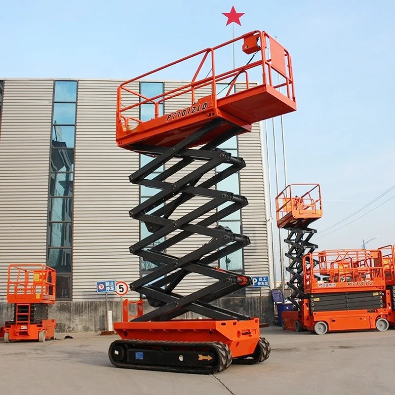 Fully Self Propelled Lifting Platform 10 Meters 12 Meters 14 Meters Lifting Height Hydraulic Aerial Work Platform