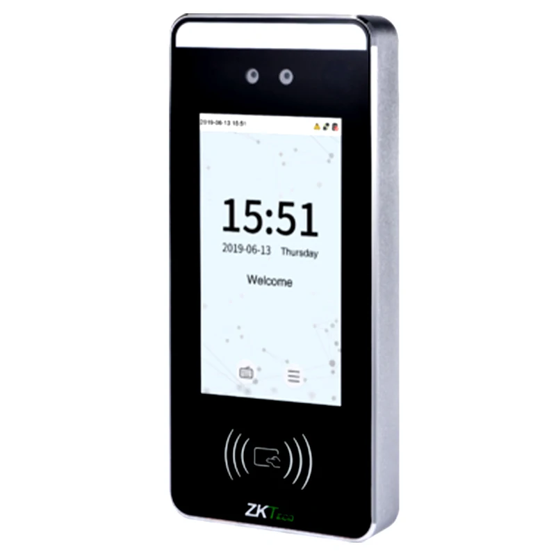 Zkteco office building facial recognition attendance access control machine facial recognition visual walkie talkie