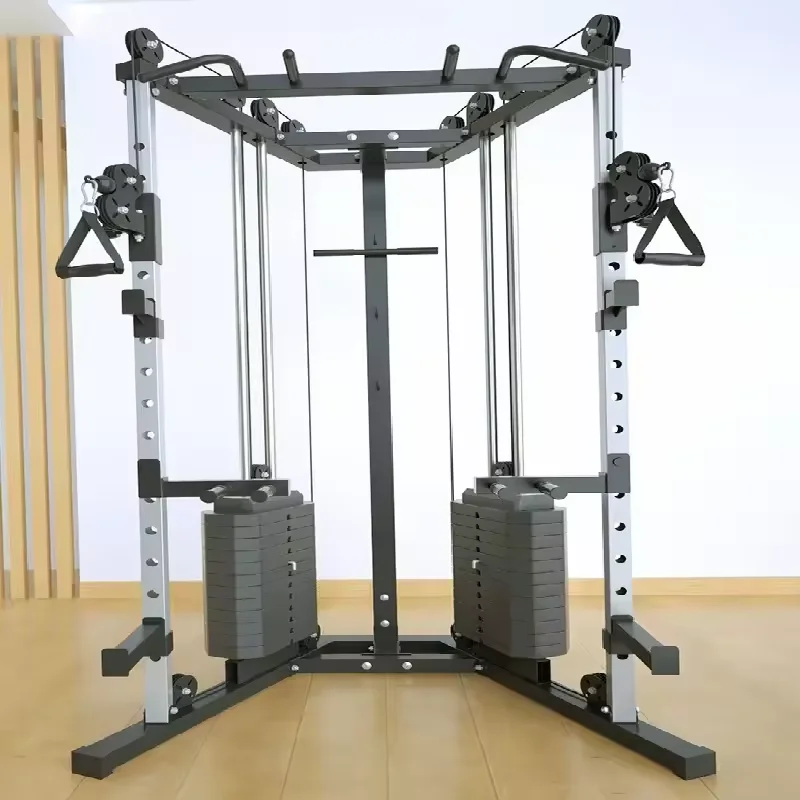 SP Gym Multi Functional Trainer Smith Machine Fitness Equipment Comprehensive Trainer Power Full Cage Smith Cable Machine
